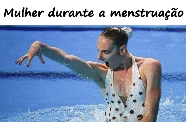 Mulher durante a menstruação