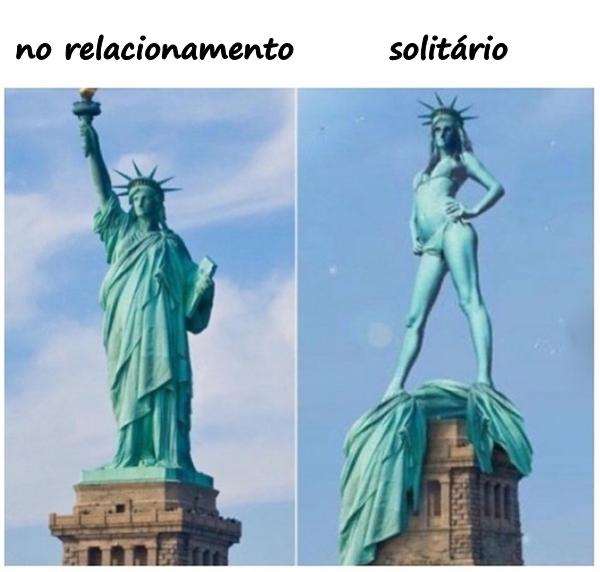 Mulher no relacionamento vs. solitário