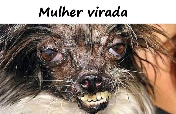 Mulher virada