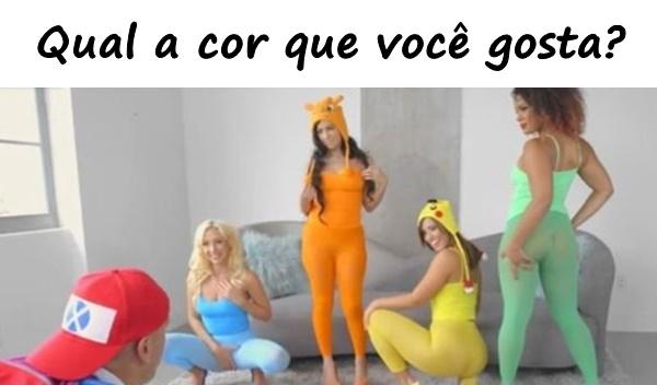 Qual a cor que você gosta?