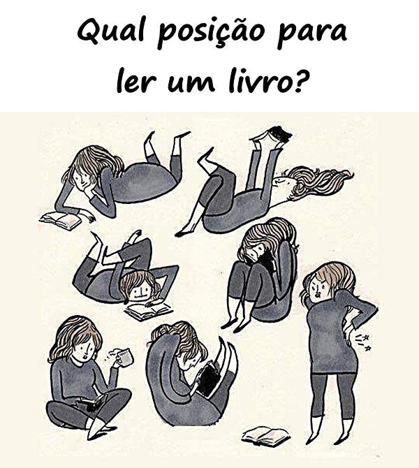 Qual posição para ler um livro?