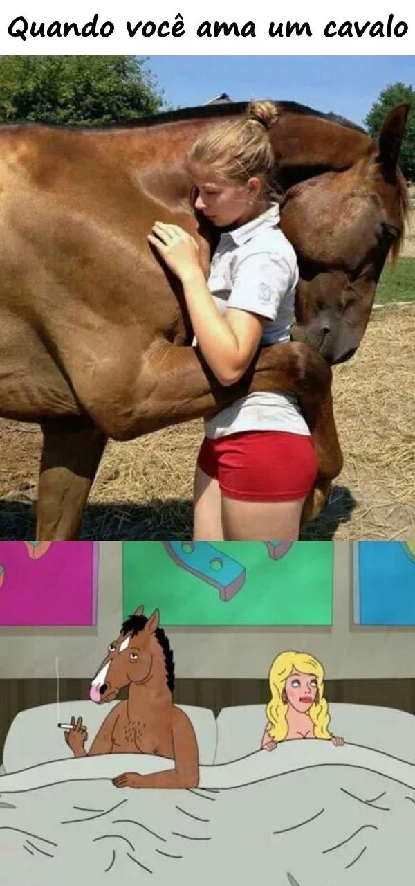 Quando você ama um cavalo