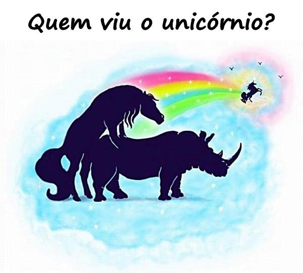 Quem viu o unicórnio?