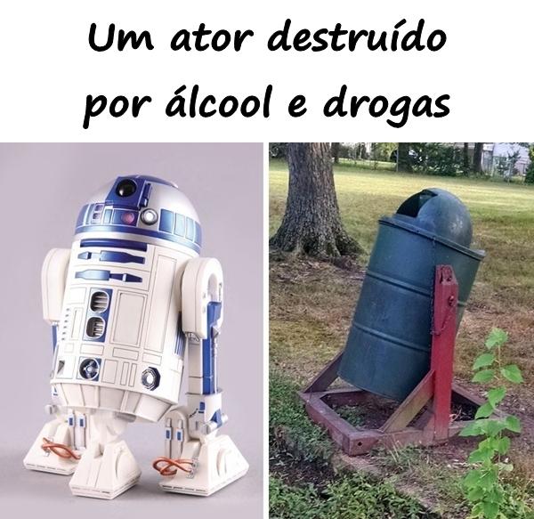 Um ator destruído por álcool e drogas