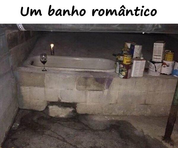 Um banho romântico