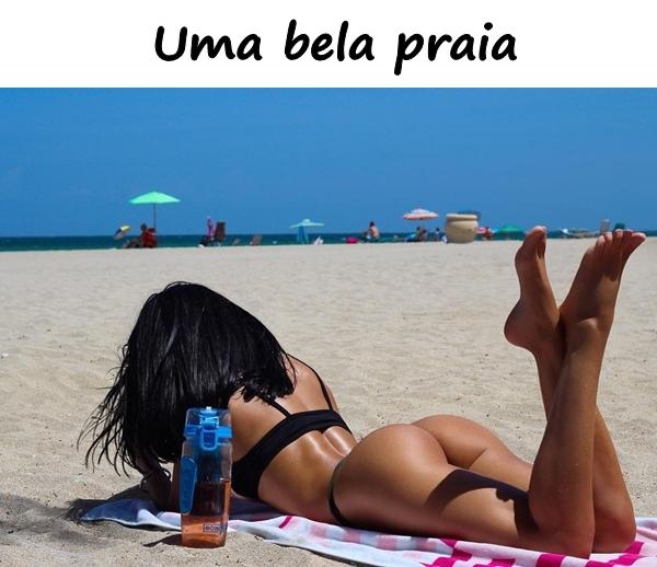 Uma bela praia