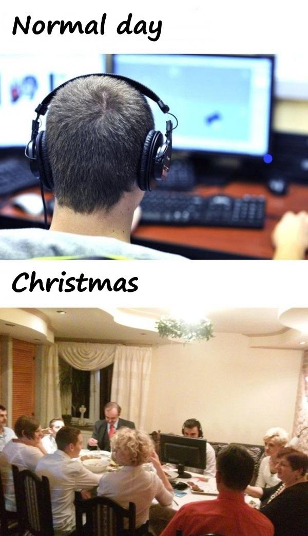 Normal Day Vs Christmas XdPedia 4030 