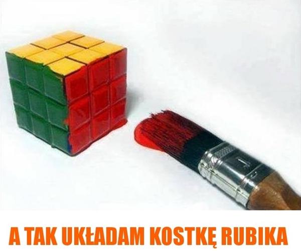 A tak układam kostkę Rubika