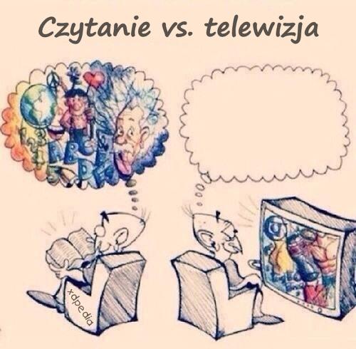 Czytanie vs. telewizja