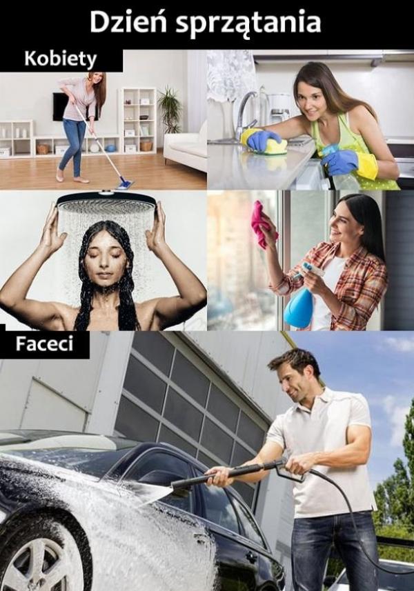 Dzień sprzątania - Kobiety vs. mężczyźni