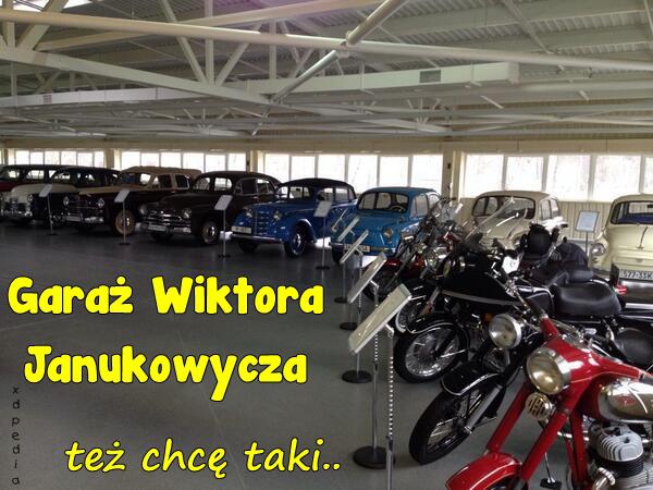 Garaż Wiktora Janukowycza, też chcę taki...