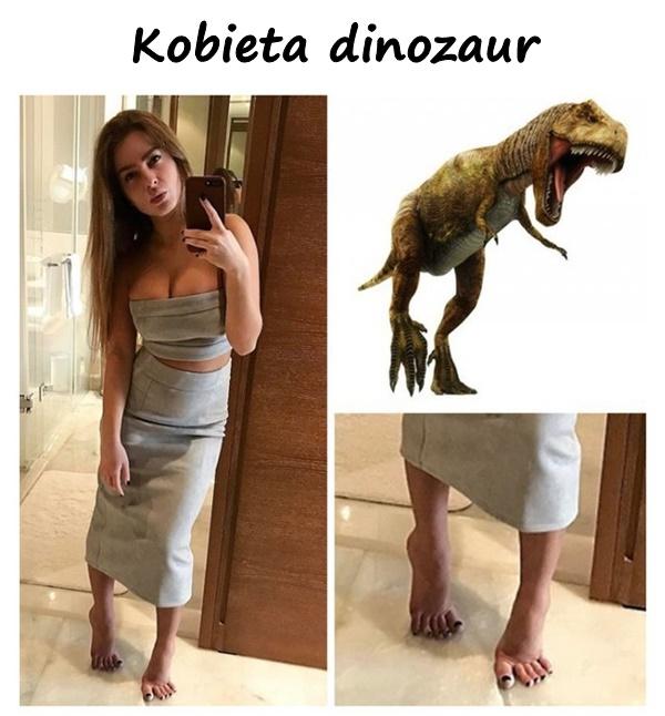 Kobieta dinozaur