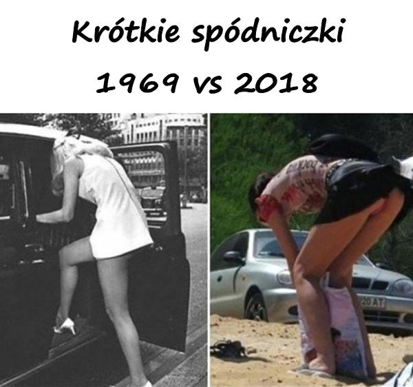Krótkie spódniczki 1969 vs 2018