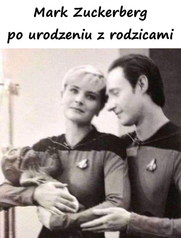 Mark Zuckerberg po urodzeniu z rodzicami
