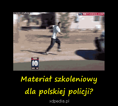 Materiał szkoleniowy dla polskiej policji?