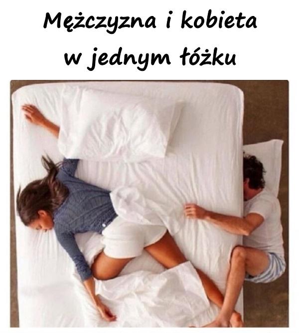Mężczyzna i kobieta w jednym łóżku