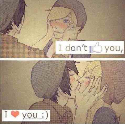 Nie lubię Cię, ja kocham Cię :)