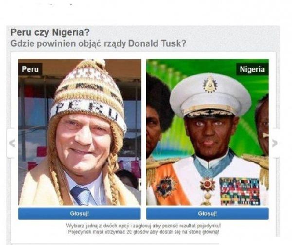 Peru czy Nigeria? Gdzie powinien objąć rządy Donald Tusk?