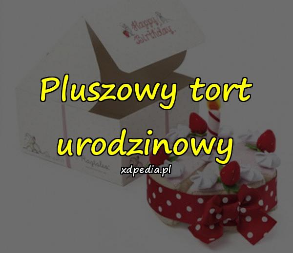 Pluszowy tort urodzinowy