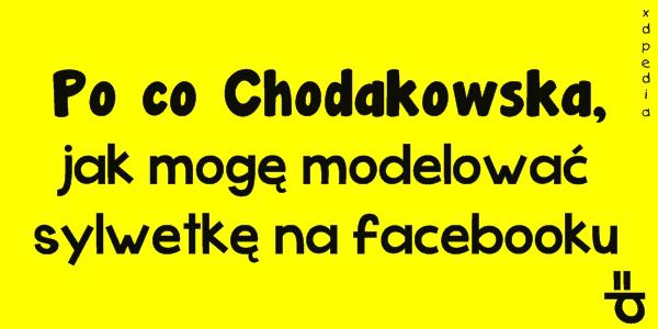 Po co Chodakowska, jak mogę modelować sylwetkę na facebooku =P