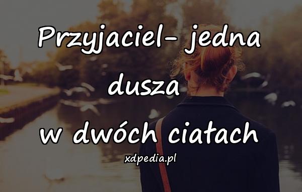 Przyjaciel- jedna dusza 
w dwóch ciałach