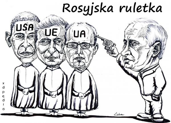 Rosyjska ruletka Putina Krym Ukraina UE USA
