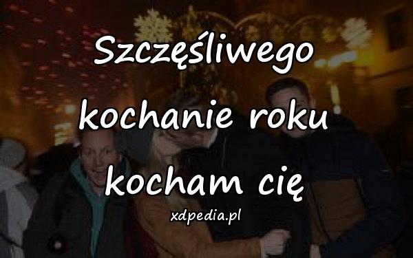 Szczęśliwego kochanie roku kocham cię