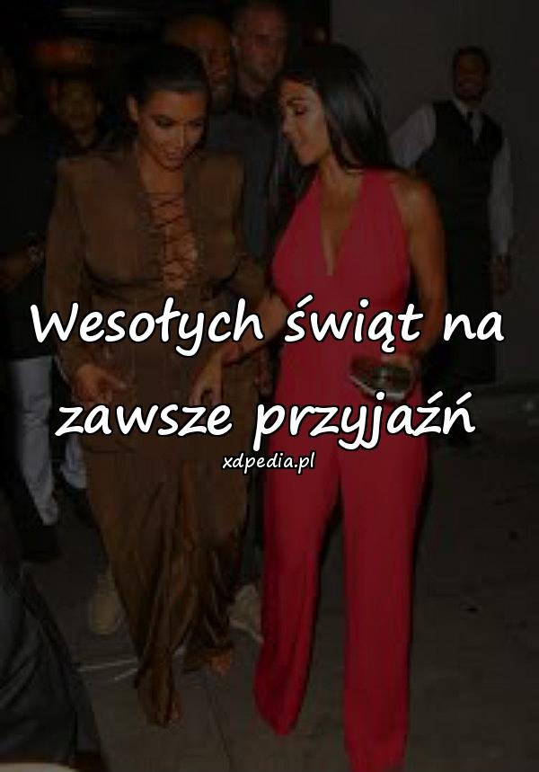 Wesołych świąt na zawsze przyjaźń